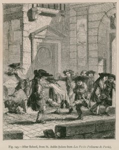 Po szkole, z St. Aubin (zaczerpnięte z Les Petits Polissons de Paris) autorstwa French School