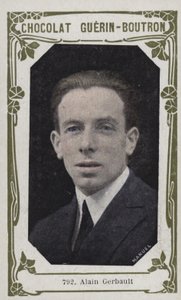 Alain Gerbault (kolorowe zdjęcie) autorstwa French School