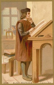 Aldus Manutius Starszy, włoski humanista, drukarz i wydawca