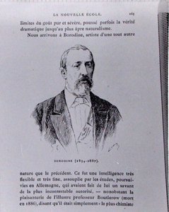 Aleksandr Borodin (1833-87), ilustracja z „Historii muzyki w Rosji” Alberta Soubiesa, wydanej w Paryżu autorstwa French School