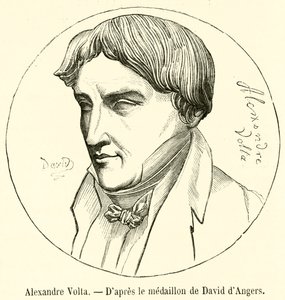Alexandre Volta (grawerunek) autorstwa French School