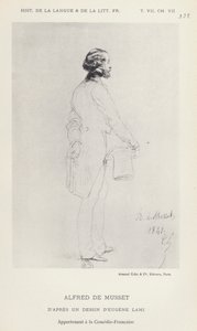 Alfred de Musset (lito) autorstwa French School