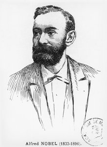 Alfred Nobel (1833-96) autorstwa French School