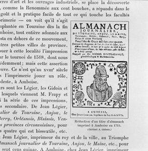 Almanach wykonany przez Michela de Nostradame (Nostradamusa) (1503-66) 1715 autorstwa French School