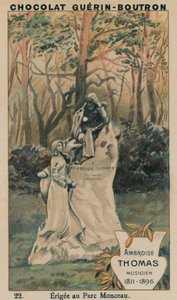 Ambroise Thomas, muzyk, 1811-1896, wzniesiony w Parc Monceau autorstwa French School
