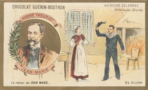 André Theuriet (1833-1907), francuski poeta, powieściopisarz i dramaturg, autor "Jean-Marie", dramat (1872) autorstwa French School