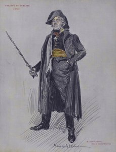 Andre Calmettes jako generał Favernay w LEpave autorstwa French School