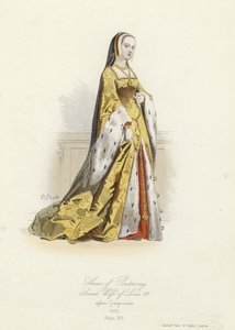 Anna z Bretanii, druga żona Ludwika XII Francji autorstwa French School