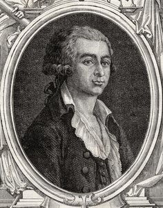 Antoine-Joseph Gorsas (1752-93) z „Histoire de la Revolution Francaise” Louisa Blanca (1811-82) (rycina) autorstwa French School