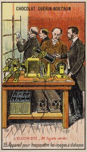 Aparatura do przesyłania obrazów na odległość (chromolitho) autorstwa French School