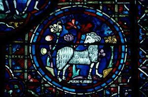 Baran, z okna zodiaku autorstwa French School