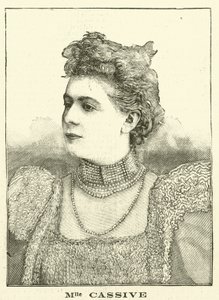 Armande Cassive, francuska aktorka (grawerowanie) autorstwa French School
