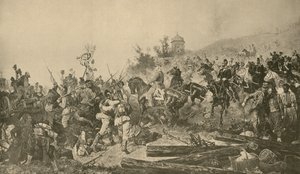Przybycie wojsk bawarskich przed Paryż, wojna francusko-pruska, wrzesień 1870 autorstwa French School