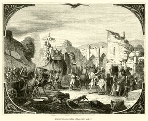 Artakserkses en Judee (Grawerowanie) autorstwa French School