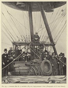 Swobodne wejście 17 listopada 1889 z dwudziestoma osobami na pokładzie autorstwa French School