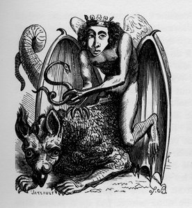 Astaroth - ilustracja ze "Słownika piekielnego" Jacquesa Albina Simona Collina de Plancy autorstwa French School