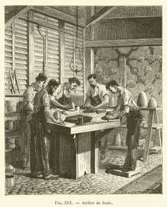 Warsztaty tłumu (grawerowanie) autorstwa French School