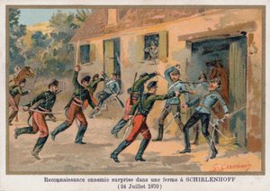 Atak na farmę w Schirlenhoff autorstwa French School
