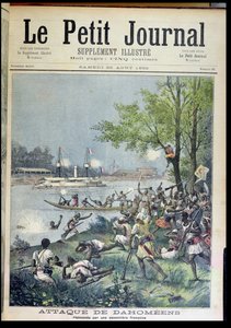 Atak na wieśniaków z Dahomeju, z Le Petit Journal, 20 sierpnia 1892 r.