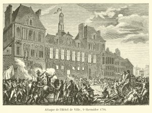 Atak na Hôtel de Ville, 9 Thermidor 1794 autorstwa French School