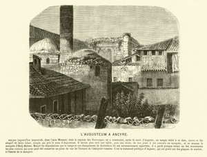 Augusteum, Świątynia Augusta i Rzym, Ankara, Turcja (rycina) autorstwa French School
