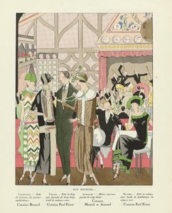 Aux Accacias ..., z Art-Gout-beaute, pub.1924 (pochoir Print) autorstwa French School