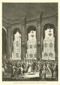 Bal kostiumowy, nadany przez Miasto, za Ludwika XVI, 23 stycznia 1782 autorstwa French School