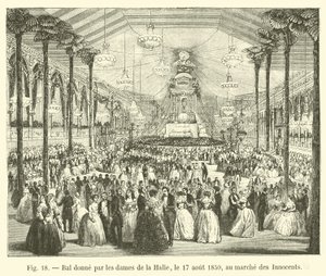 Bal wydany przez panie z Halle, 17 sierpnia 1850, na Marszu Niewiniątek autorstwa French School