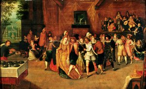Bal za panowania Henryka III, 1574-89 autorstwa French School