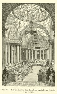 Bankiet cesarski w teatrze Tuileries, 2 kwietnia 1810 r autorstwa French School