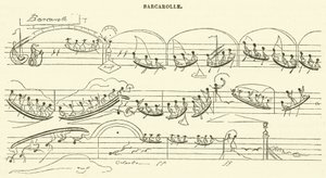 Barkarola (rycina) autorstwa French School