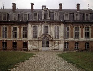 Architektura barokowa: fasada Hotelu des Rams (XVII wiek), Abbeville, Somme (80). autorstwa French School