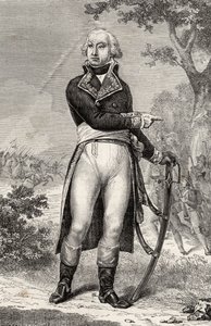 Barthelemy Louis Scherer (1747-1804) z „Histoire de la Revolution Francaise” Louisa Blanca (1811-82) autorstwa French School