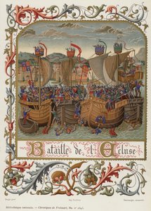 Bitwa pod zamkiem (chromolitho) autorstwa French School