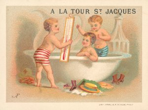 Kąpiel (chromolitho) autorstwa French School