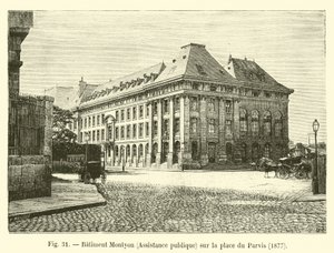 Budynek Montyon, Pomoc publiczna, na Place du Parvis, 1877 autorstwa French School