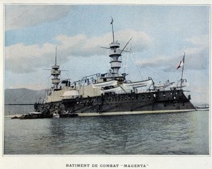 Battle Building „”Magenta”” – w „”Albumie wojskowym – Marine: Life on board”” autorstwa French School