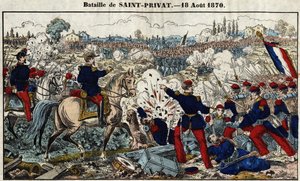 Bitwa pod Saint - Privat 18 sierpnia autorstwa French School