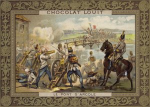 Bitwa pod mostem Arcole, Włochy, 1796 autorstwa French School
