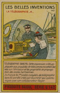 Karta pięknych wynalazków, telegrafia autorstwa French School