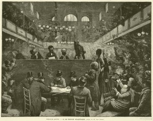 Beaux-Arts, At the Salle Graffard, obraz M Jean Beraud (grafika) autorstwa French School