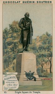 Beranger, Chansonnier Populaire, 1780-1857, Erigee Square du Temple autorstwa French School