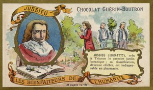 Bernard de Jussieu, francuski przyrodnik (chromolitho) autorstwa French School
