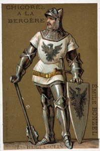Bertrand du Guesclin (Duguesclin) (w. 1320-1380). Konstabl Francji autorstwa French School