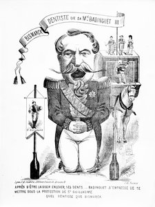 Bismarck, Dentysta Jego Królewskiej Mości Badinguet III, 1871 autorstwa French School
