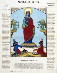 Black Virgin: Oration in Notre-Dame du Puy - wizerunek Epinal, b.d. autorstwa French School
