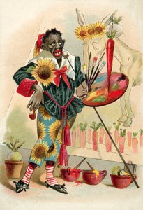 Czarny artysta (chromolitho) autorstwa French School
