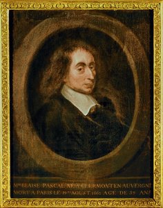 Blaise Pascal ... (olej na płótnie) autorstwa French School