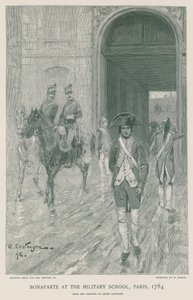 Bonaparte w Szkole Wojskowej autorstwa French School
