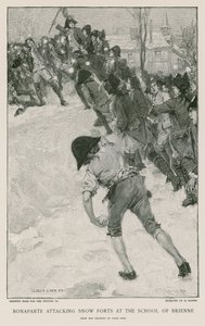 Bonaparte atakuje śnieżne forty w Szkole Brienne autorstwa French School